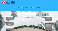 Desktop Screenshot of cityclubgymnasticsacademy.com