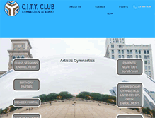 Tablet Screenshot of cityclubgymnasticsacademy.com